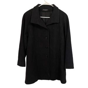 Steve by Searle Cashmere Black Coat. Size 10. Excellent Conditions.